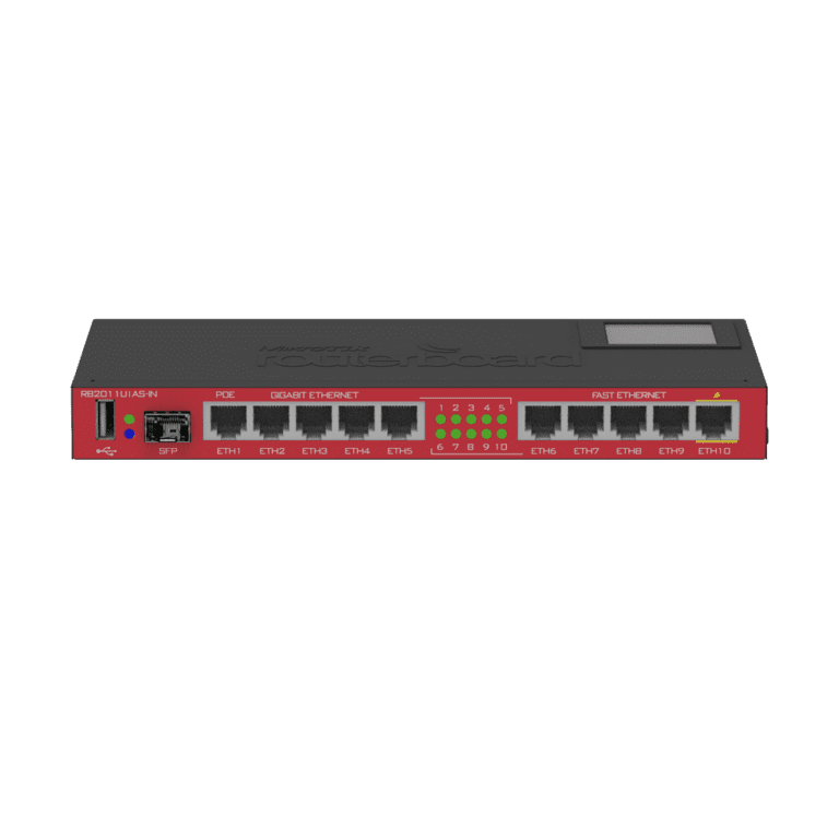 Router MikroTik RB2011 UiAS-IN Empresarial 10 Puertos 600MHz