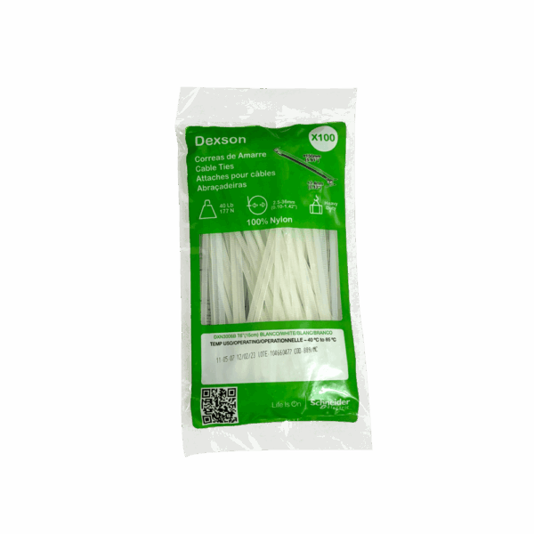 marras plásticas blancas Dexson 15 cm DXN3006B paquete 100 unidades