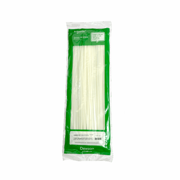 Amarras plásticas blancas 35 cm DXN3014B de trabajo pesado