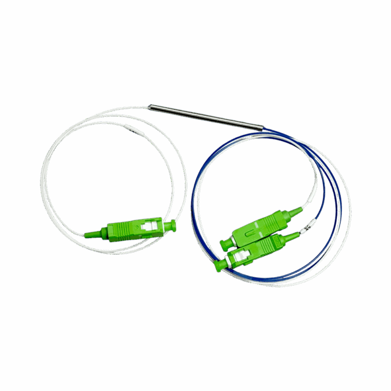 Splitter óptico desbalanceado 60/40 SC/APC 1×2