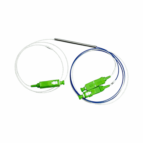 Splitter óptico desbalanceado 60/40 SC/APC 1×2